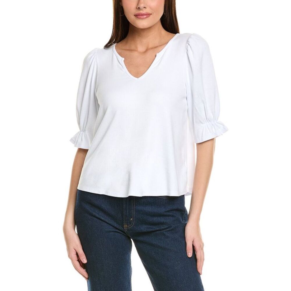 Michael Stars Whitepuff Sleeve Top Nwt